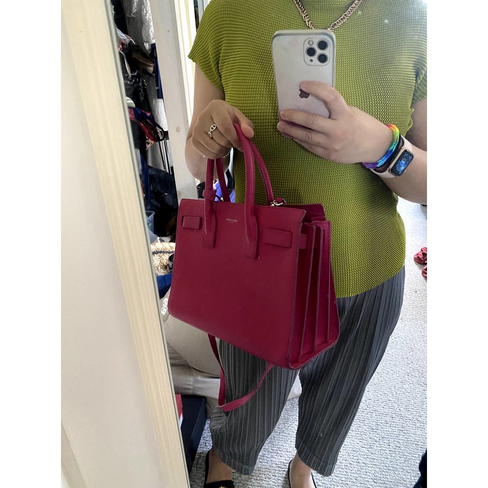 【Sold】YSL Calfskin Baby Sac De Jour in pink - Picture 10 of 11